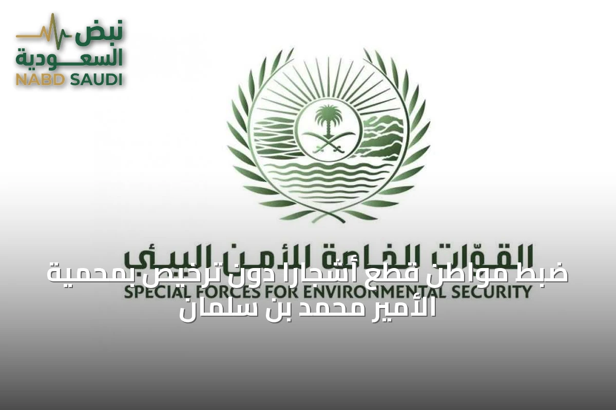 ضبط مواطن قطع أشجارًا دون ترخيص بمحمية الأمير محمد بن سلمان