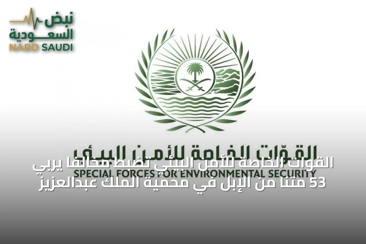 القوات الخاصة للأمن البيئي تضبط مخالفًا يربي 53 متنًا من الإبل في محمية الملك عبدالعزيز