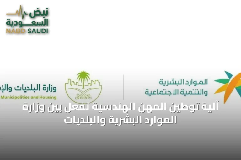 آلية توطين المهن الهندسية تُفعل بين وزارة الموارد البشرية والبلديات