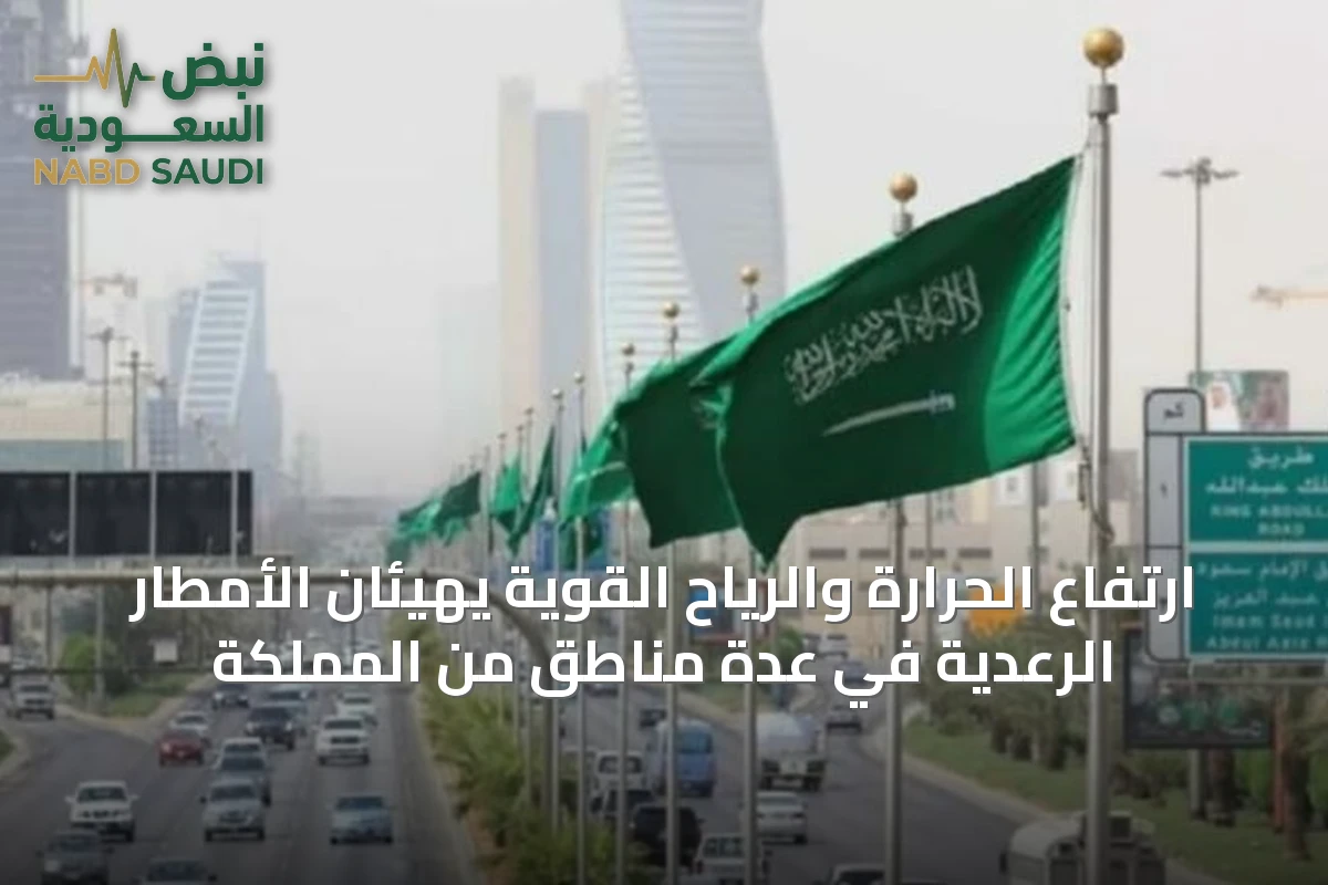 ارتفاع الحرارة والرياح القوية يهيّئان الأمطار الرعدية في عدة مناطق من المملكة