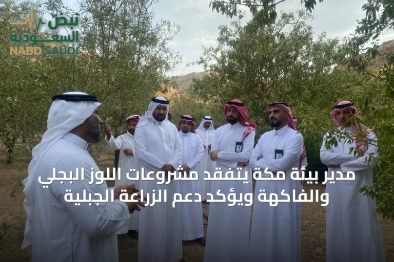 مدير بيئة مكة يتفقد مشروعات اللوز البجلي والفاكهة ويؤكد دعم الزراعة الجبلية