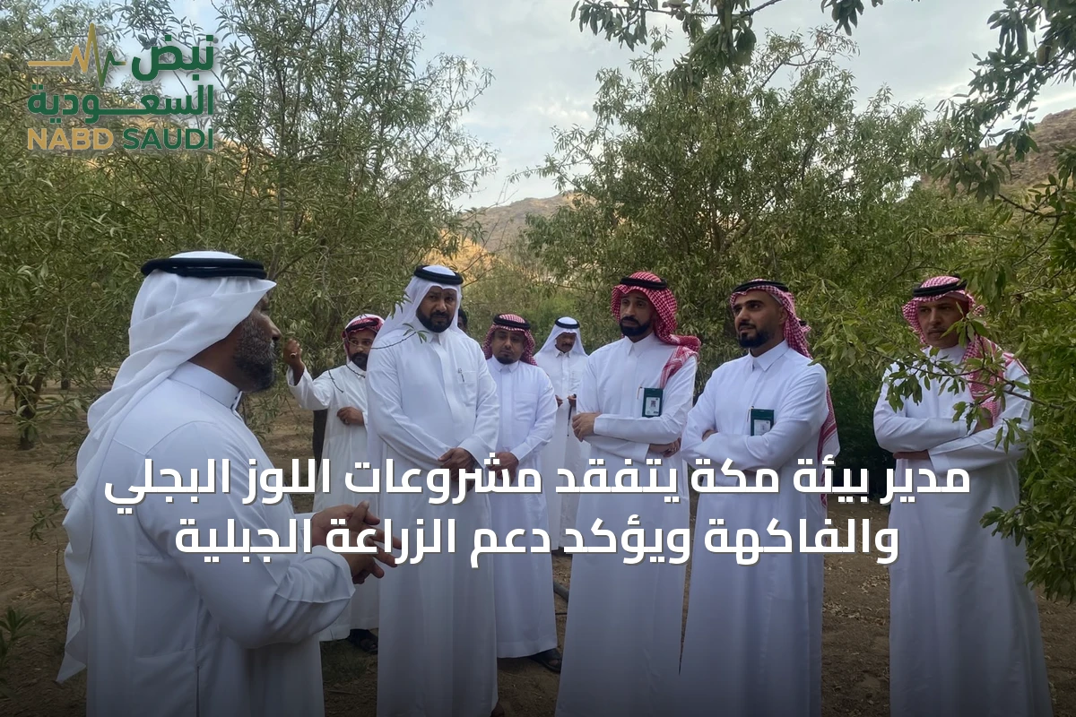 مدير بيئة مكة يتفقد مشروعات اللوز البجلي والفاكهة ويؤكد دعم الزراعة الجبلية
