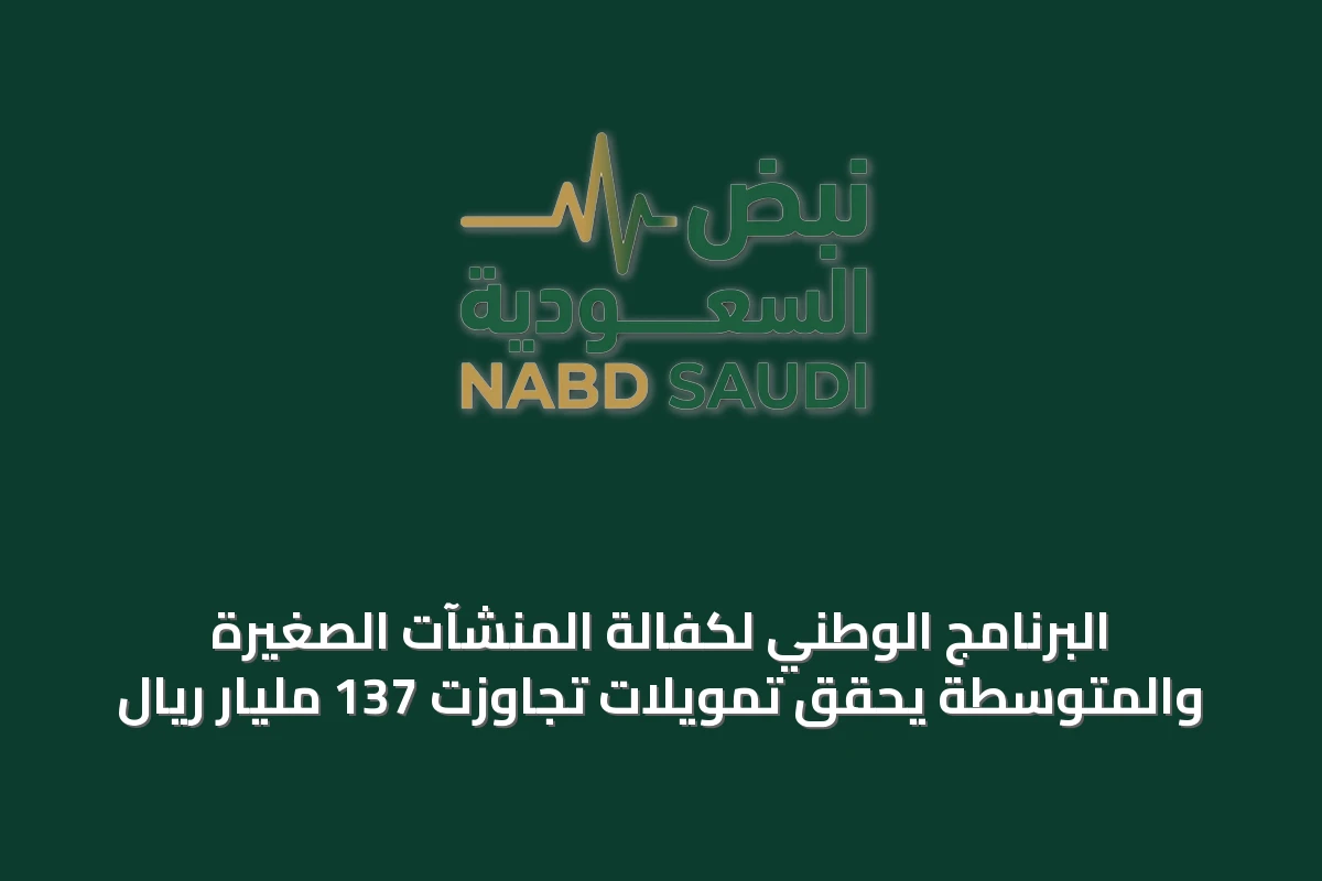 البرنامج الوطني لكفالة المنشآت الصغيرة والمتوسطة يحقق تمويلات تجاوزت 137 مليار ريال