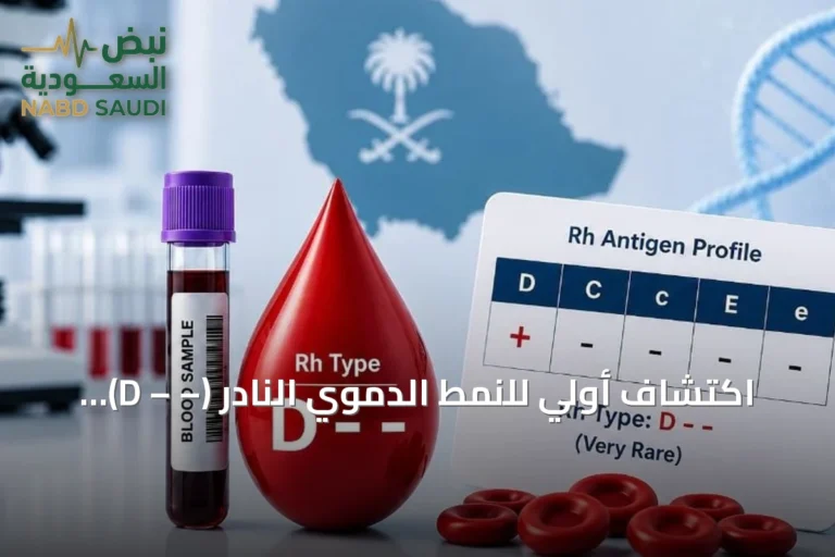 اكتشاف أولي للنمط الدموي النادر (– – D) في السعودية عبر فريق طبي مشترك