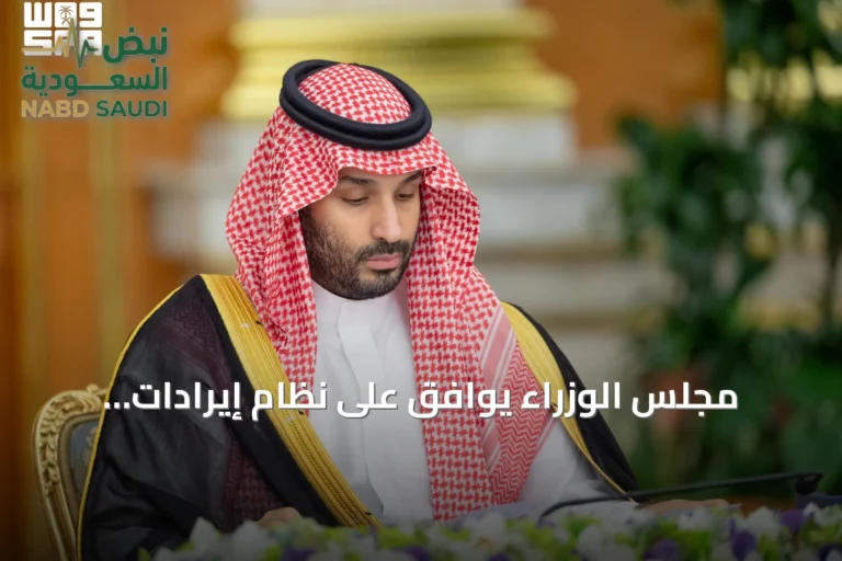 مجلس الوزراء يوافق على نظام إيرادات الدولة ويعلن عن تأشيرة تدريب دولية