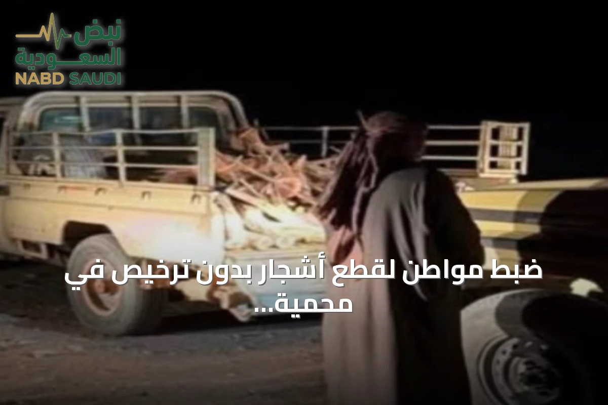 ضبط مواطن لقطع أشجار بدون ترخيص في محمية الأمير محمد بن سلمان الملكية