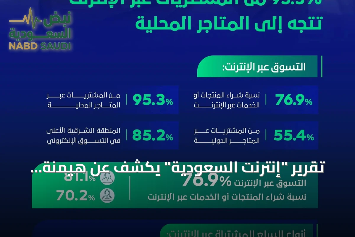 تقرير "إنترنت السعودية" يكشف عن هيمنة المتاجر المحلية على التسوق الإلكتروني ونمو قطاع الاتصالات