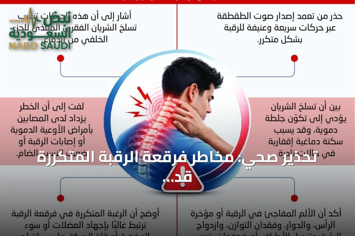 تحذير صحي: مخاطر فرقعة الرقبة المتكررة قد تؤدي لسكتة دماغية