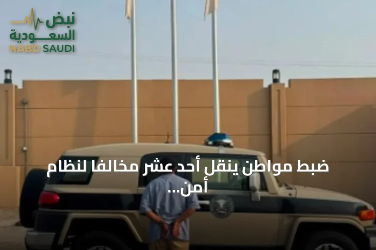 ضبط مواطن ينقل أحد عشر مخالفاً لنظام أمن الحدود في جازان