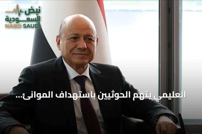 العليمي يتهم الحوثيين باستهداف الموانئ والملاحة لزيادة معاناة اليمنيين