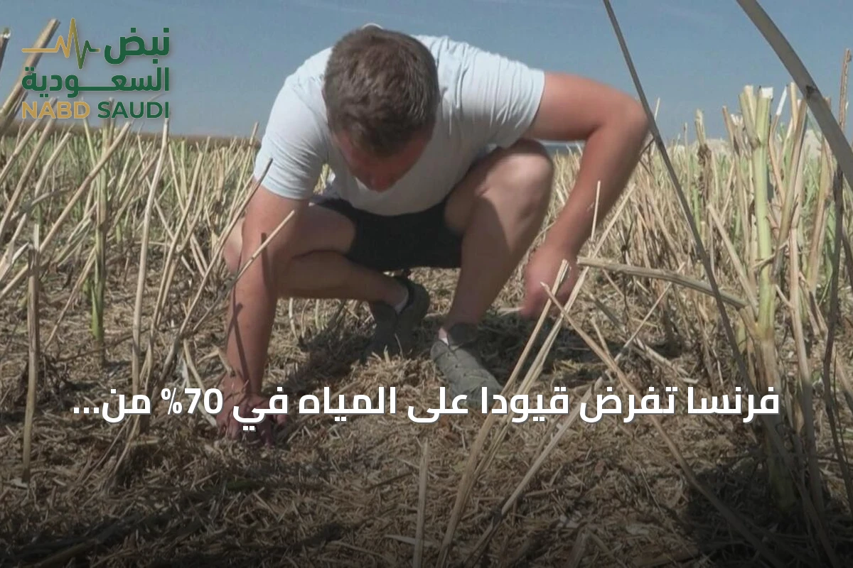 فرنسا تفرض قيوداً على المياه في 70% من أراضيها بسبب موجة جفاف حادة