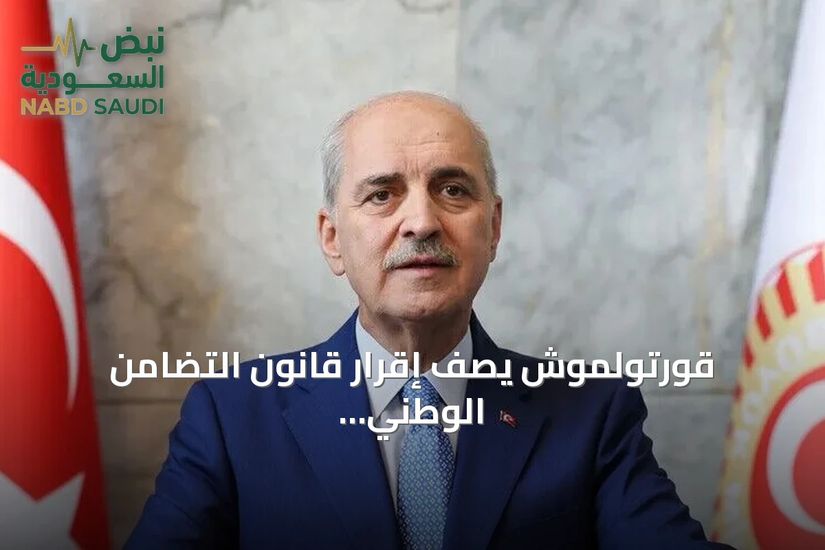 قورتولموش يصف إقرار قانون التضامن الوطني بأنه إنجاز لتركيا بأسرها