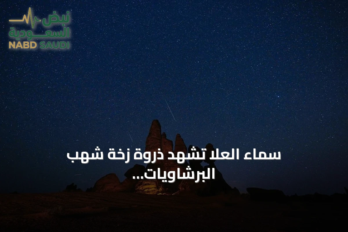 سماء العُلا تشهد ذروة زخة شهب البرشاويات السنوية