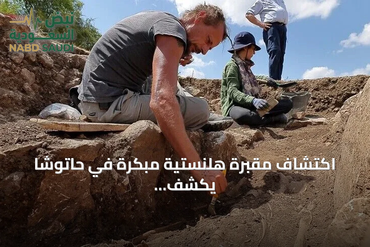 اكتشاف مقبرة هلنستية مبكرة في حاتوشا يكشف عن هيكل عظمي شبه كامل وسكين
