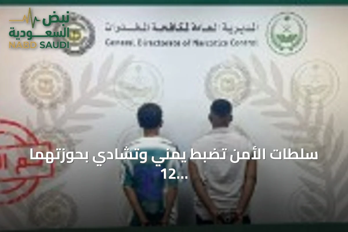 سلطات الأمن تضبط يمني وتشادي بحوزتهما 12 كيلوغراماً من الحشيش
