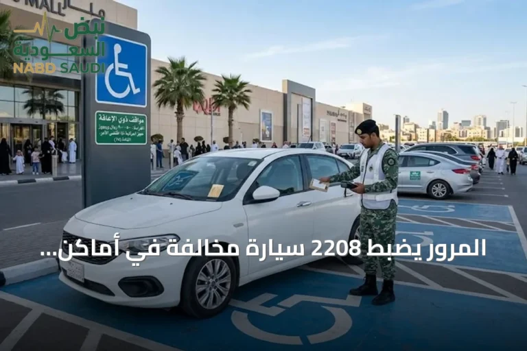 المرور يضبط 2208 سيارة مخالفة في أماكن مخصصة لذوي الإعاقة