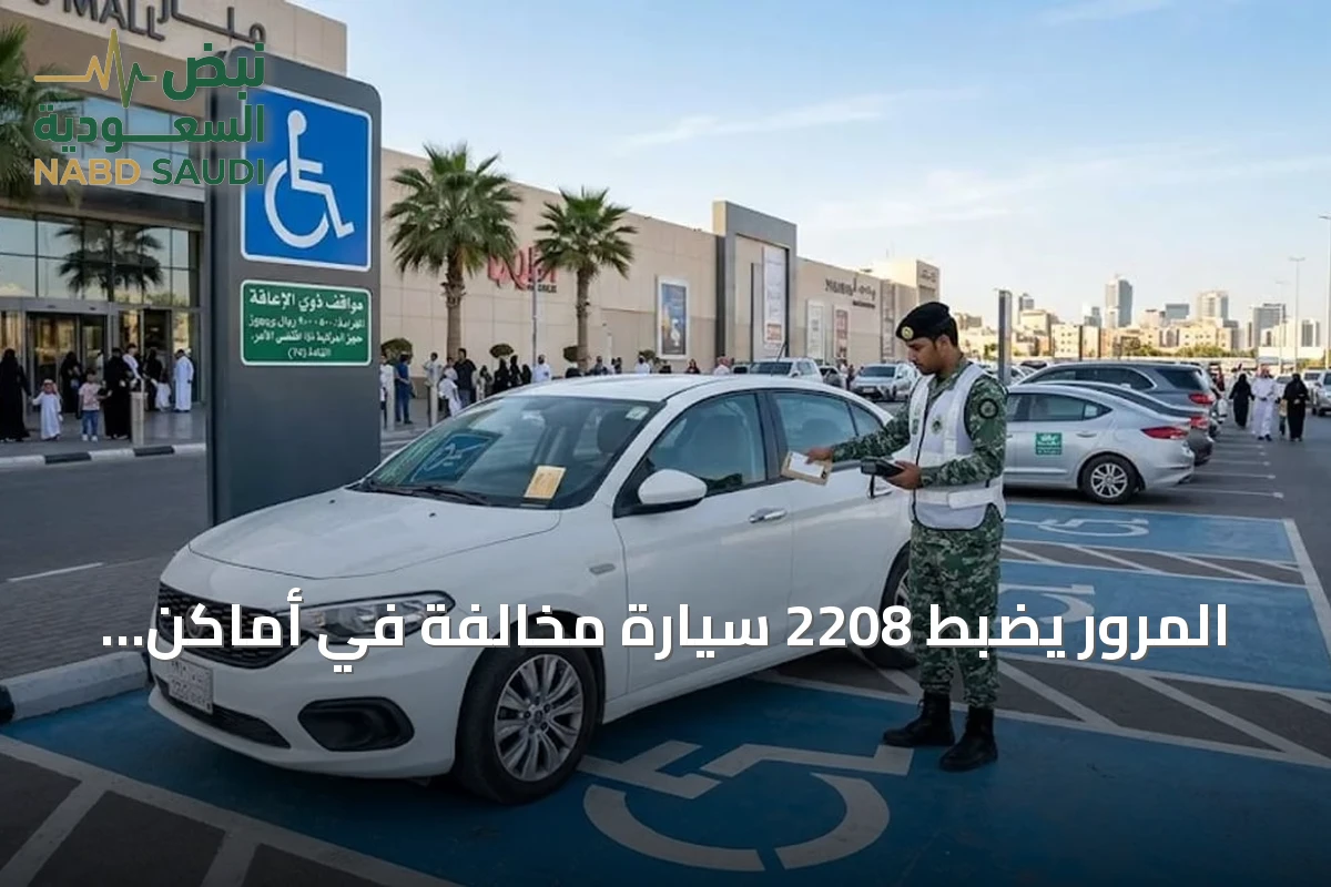 المرور يضبط 2208 سيارة مخالفة في أماكن مخصصة لذوي الإعاقة