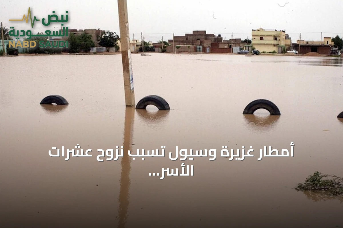 أمطار غزيرة وسيول تسبب نزوح عشرات الأسر وتدمير مئات المنازل بجنوب كردفان