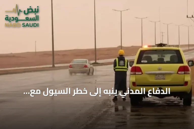 الدفاع المدني ينبه إلى خطر السيول مع استمرار الأمطار الرعدية في مناطق المملكة