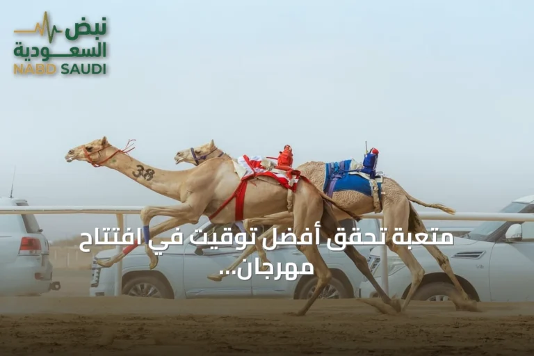 متعبة تحقق أفضل توقيت في افتتاح مهرجان ولي العهد للهجن بالطائف