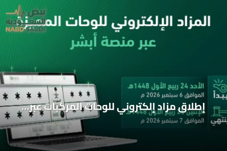 إطلاق مزاد إلكتروني للوحات المركبات عبر منصة أبشر غدًا الأحد