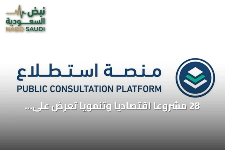 28 مشروعاً اقتصادياً وتنموياً تُعرض على منصة «استطلاع» لاستقبال مرئيات العموم