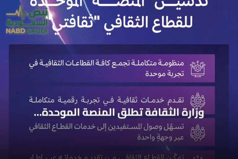 وزارة الثقافة تُطلق المنصة الموحدة 'ثقافتي' في مؤتمر ليب 2026