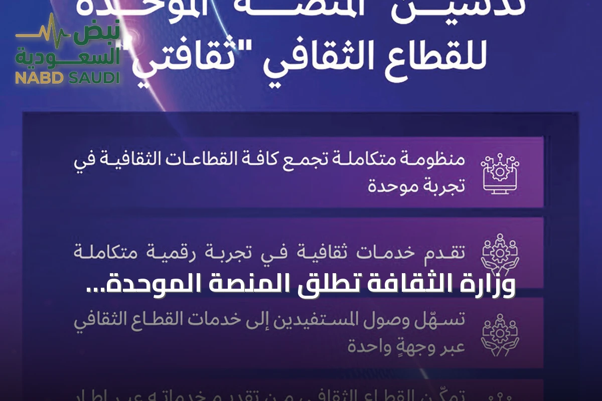 وزارة الثقافة تُطلق المنصة الموحدة 'ثقافتي' في مؤتمر ليب 2026