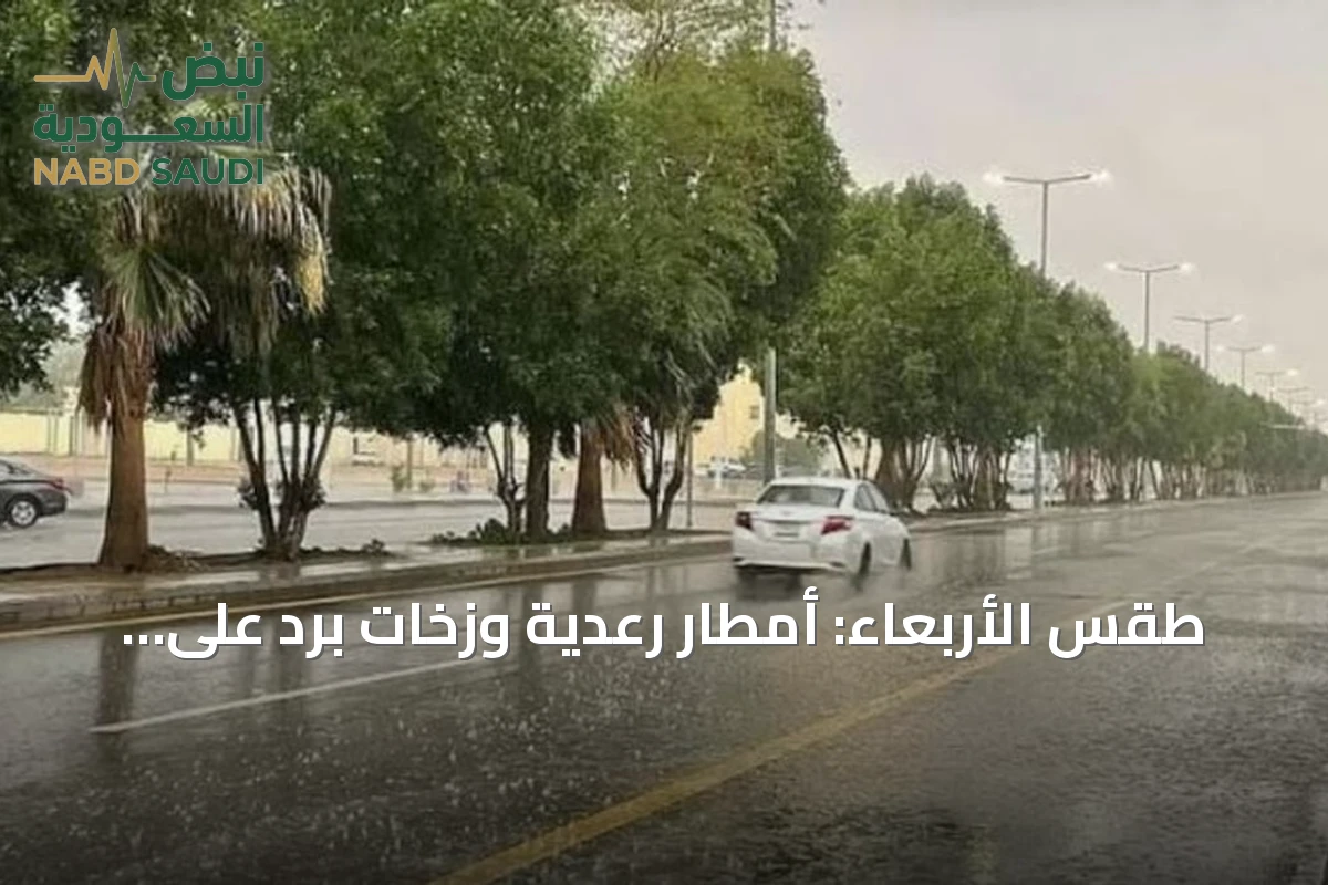 طقس الأربعاء: أمطار رعدية وزخات برد على مناطق متعددة