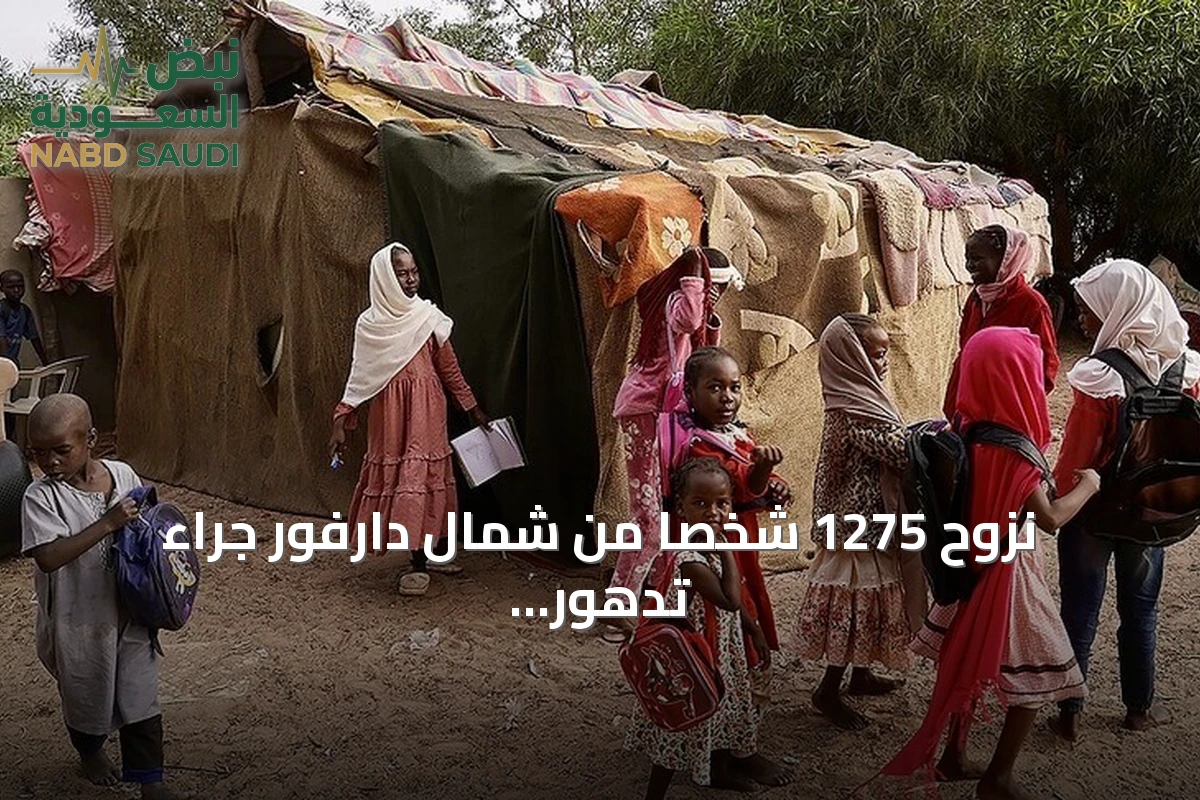 نزوح 1275 شخصاً من شمال دارفور جراء تدهور الأمن