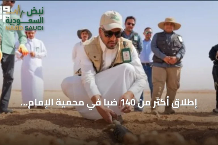 إطلاق أكثر من 140 ضبًّا في محمية الإمام عبدالعزيز بن محمد الملكية ضمن برامج تنمية الحياة الفطرية