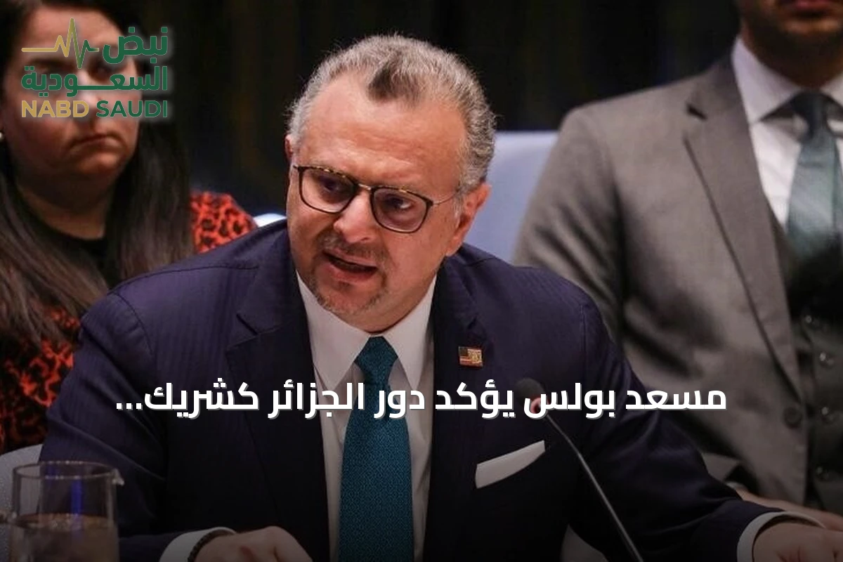 مسعد بولس يؤكد دور الجزائر كشريك استراتيجي للولايات المتحدة