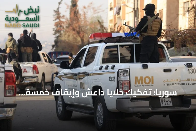 سوريا: تفكيك خلايا داعش وإيقاف خمسة مطلوبين في درعا