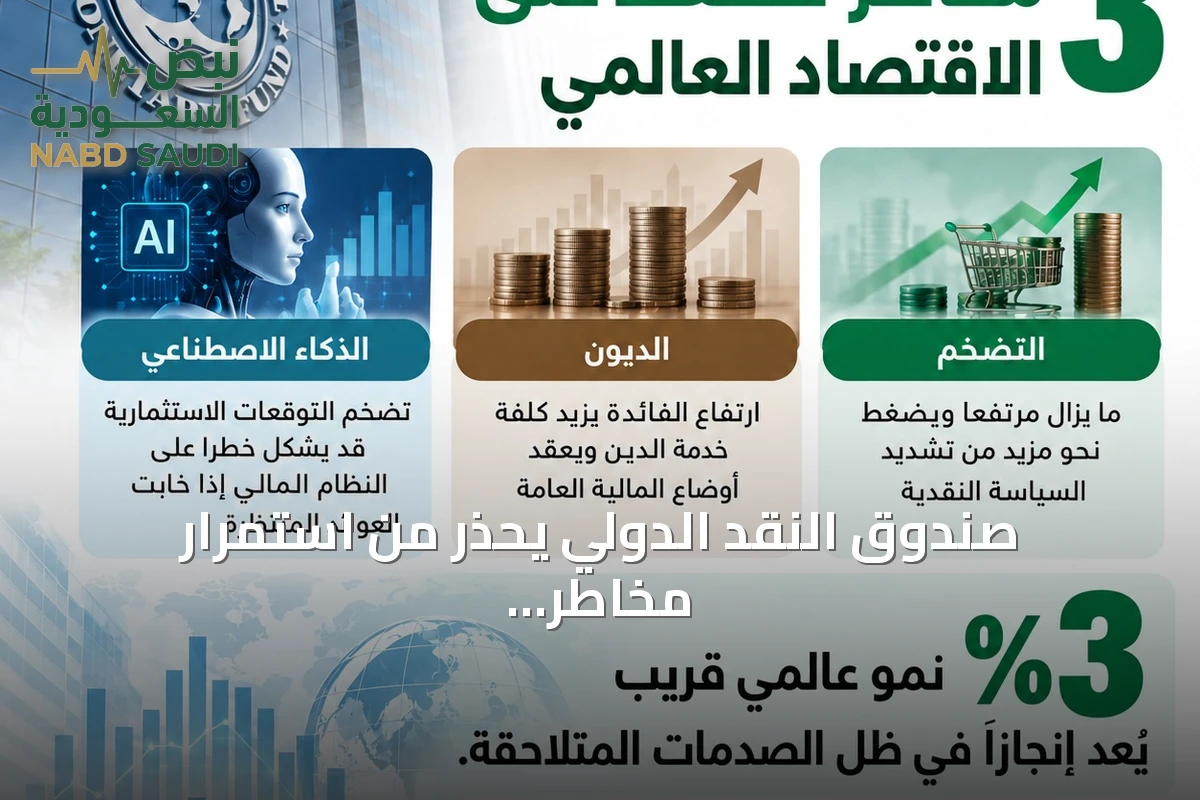 صندوق النقد الدولي يحذر من استمرار مخاطر التضخم والديون والذكاء الاصطناعي على الاقتصاد العالمي