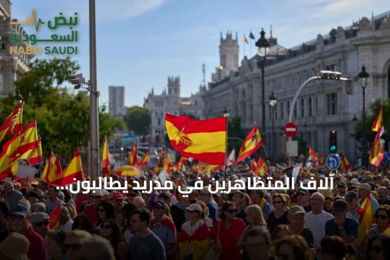 آلاف المتظاهرين في مدريد يطالبون بانتخابات مبكرة ويعبرون عن غضب بسبب أزمة سبتة