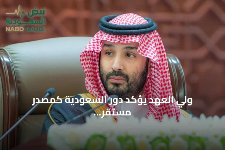 ولي العهد يؤكد دور السعودية كمصدر مستقر للنفط وداعم لأمن الطاقة العالمي