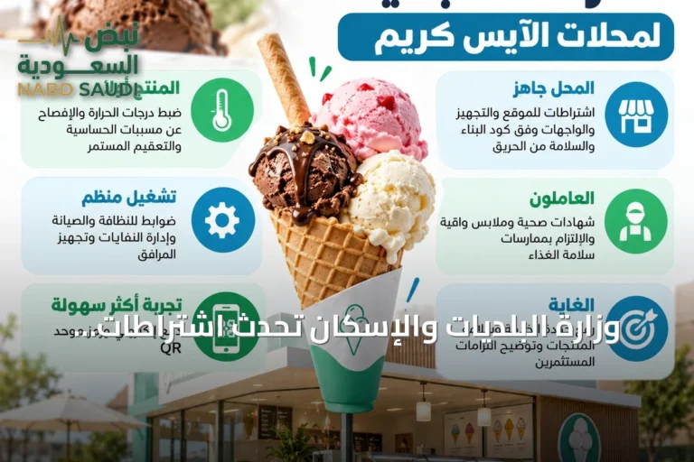 وزارة البلديات والإسكان تُحدث اشتراطات محلات المثلجات لضمان السلامة والجودة