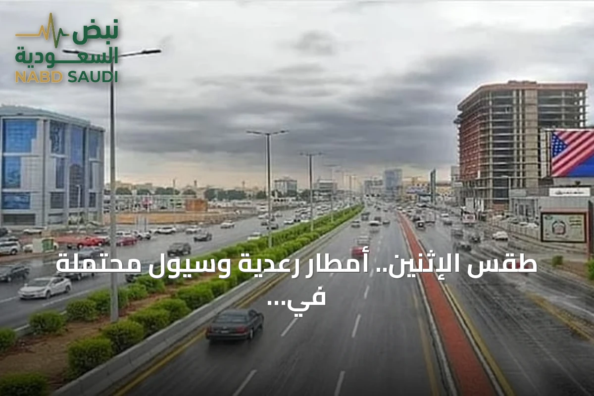 طقس الإثنين.. أمطار رعدية وسيول محتملة في عدة مناطق بالمملكة