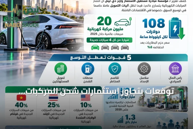 توقعات بتجاوز استثمارات شحن المركبات الكهربائية 524 مليار دولار بحلول 2035