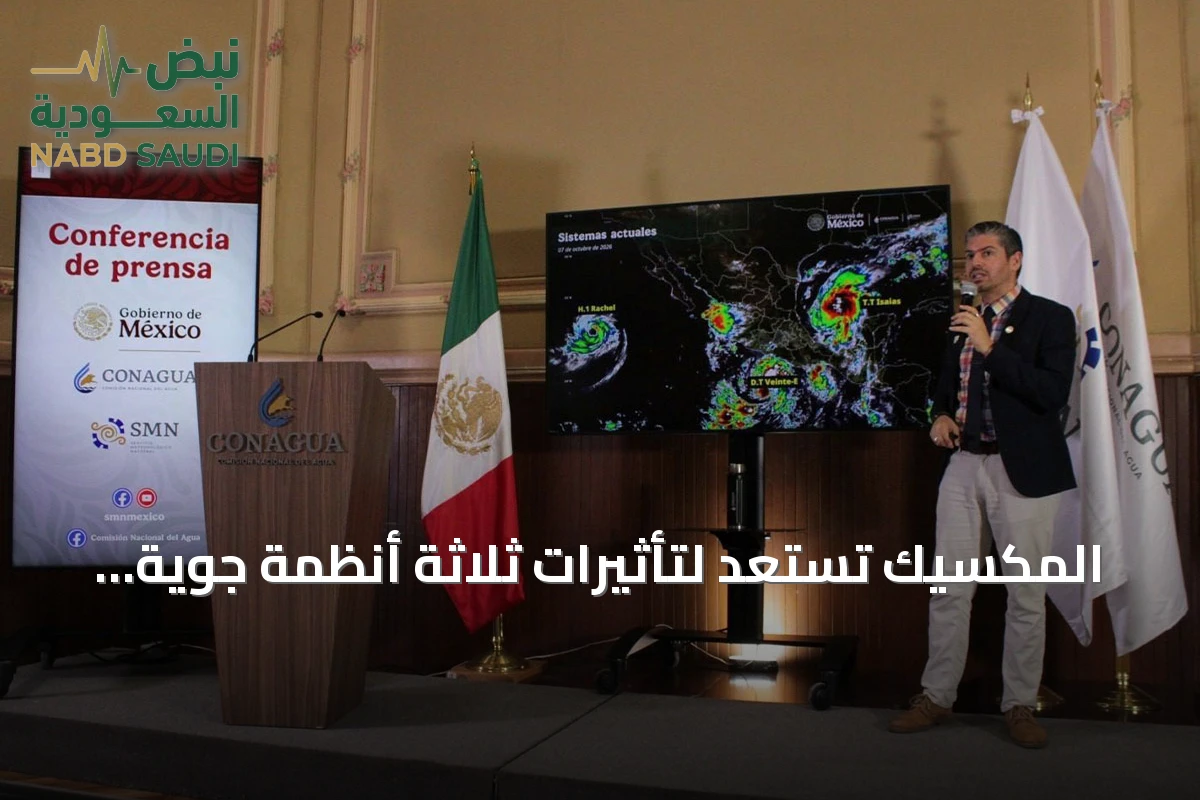 المكسيك تستعد لتأثيرات ثلاثة أنظمة جوية بينها عاصفة وإعصار