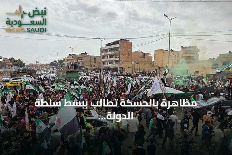مظاهرة بالحسكة تطالب ببسط سلطة الدولة وتعزيز وجود مؤسسات الدولة