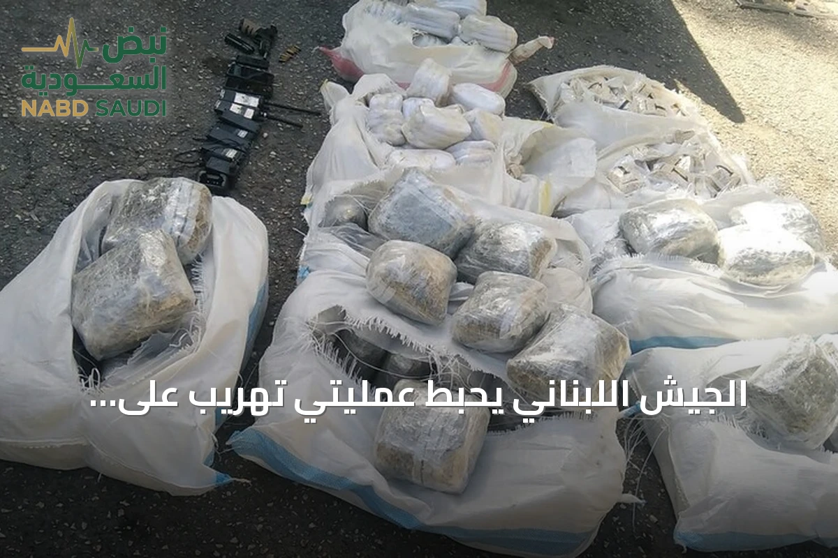 الجيش اللبناني يحبط عمليتي تهريب على الحدود مع سوريا ويضبط مخدرات ومتفجرات