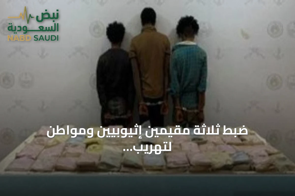 ضبط ثلاثة مقيمين إثيوبيين ومواطن لتهريب الحشيش والقات في منطقتي عسير وجازان