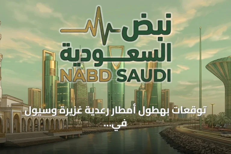 توقعات بهطول أمطار رعدية غزيرة وسيول في عدة مناطق سعودية