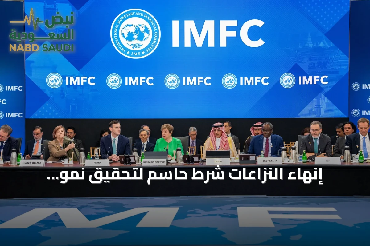 إنهاء النزاعات شرط حاسم لتحقيق نمو اقتصادي مستدام واستقرار عالمي