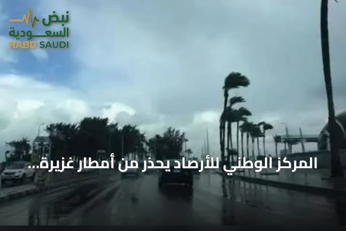 المركز الوطني للأرصاد يحذر من أمطار غزيرة وسيول وبرد على 4 مناطق الأربعاء