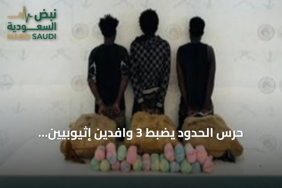 حرس الحدود يضبط 3 وافدين إثيوبيين وبحوزتهم 63 كيلوغراماً من نبات القات في الربوعة