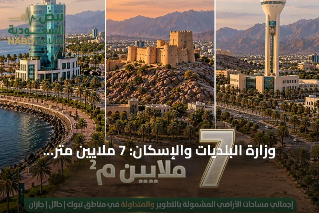وزارة البلديات والإسكان: 7 ملايين متر مربع من الأراضي البيضاء دخلت التطوير أو التداول في 3 مناطق
