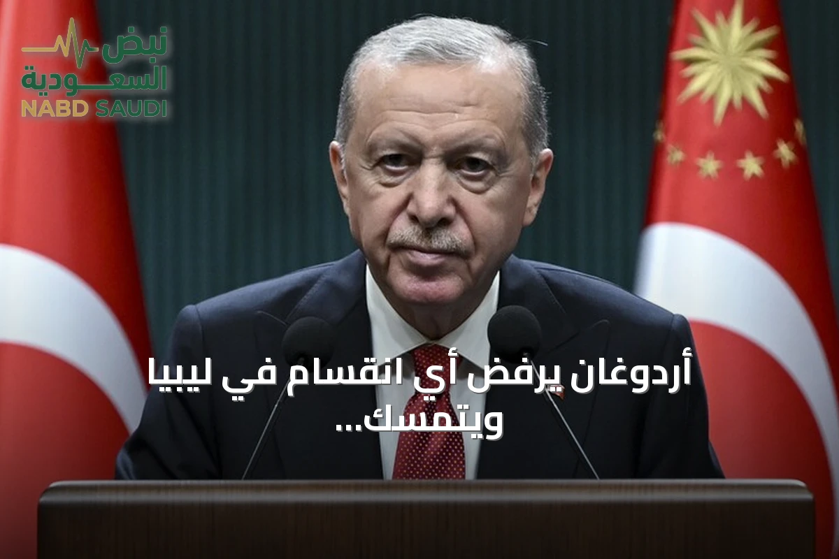 أردوغان يرفض أي انقسام في ليبيا ويتمسك بالإرادة التركية الليبية بشرق المتوسط