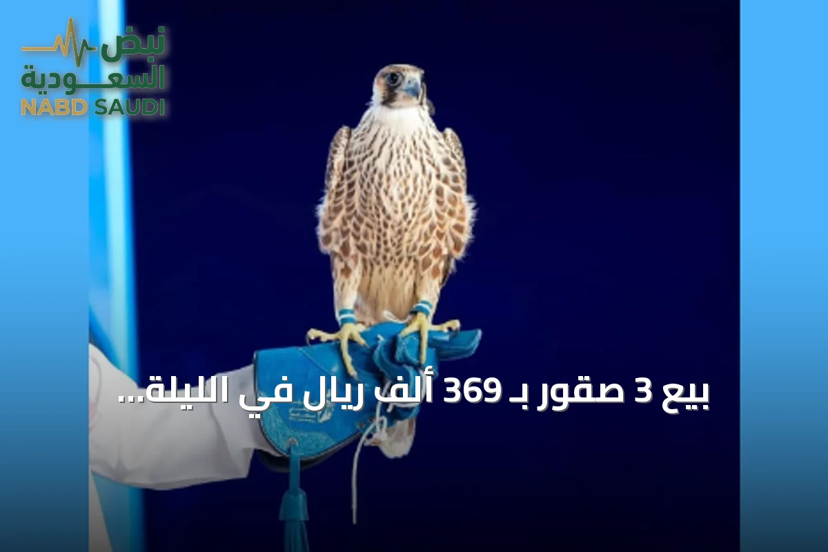 بيع 3 صقور بـ 369 ألف ريال في الليلة العاشرة من مزاد المركز الوطني للصقور 2026